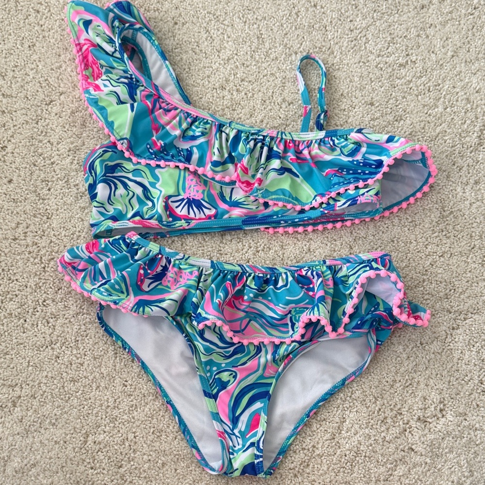 Tommy Bahama Girls Bikini - Blue, Pink, Green